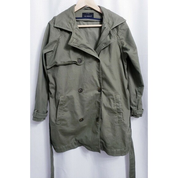 Lucky Brand Belted Green Military Jacket Women's size SMALL - Picture 2 of 8